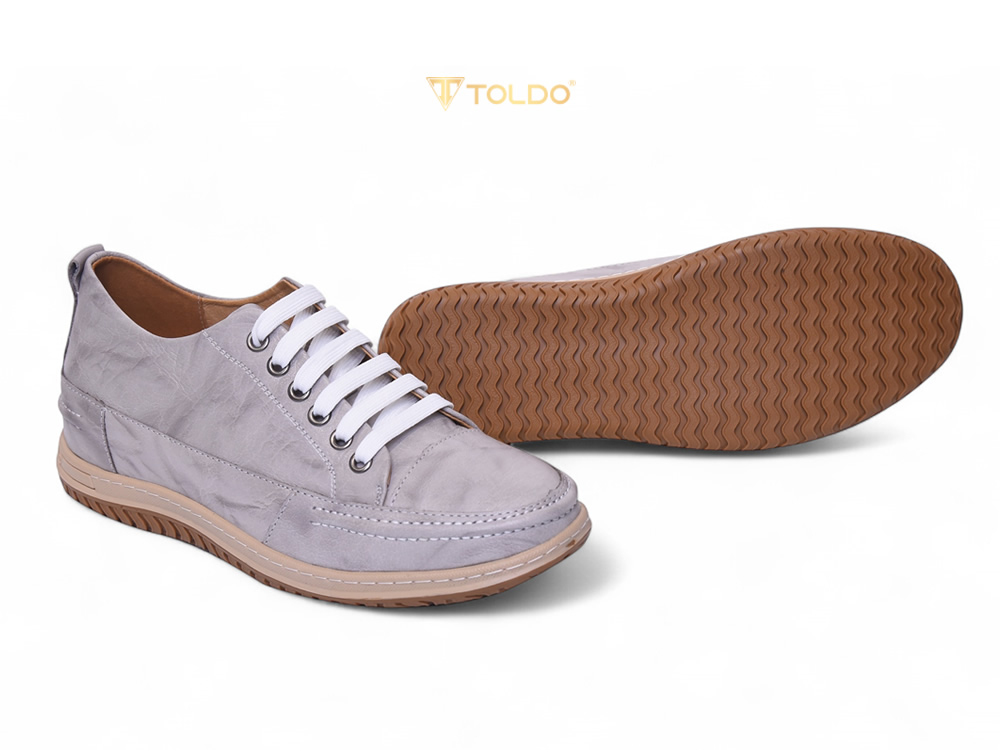 Giày cao 7cm thể thao đế khâu da thật