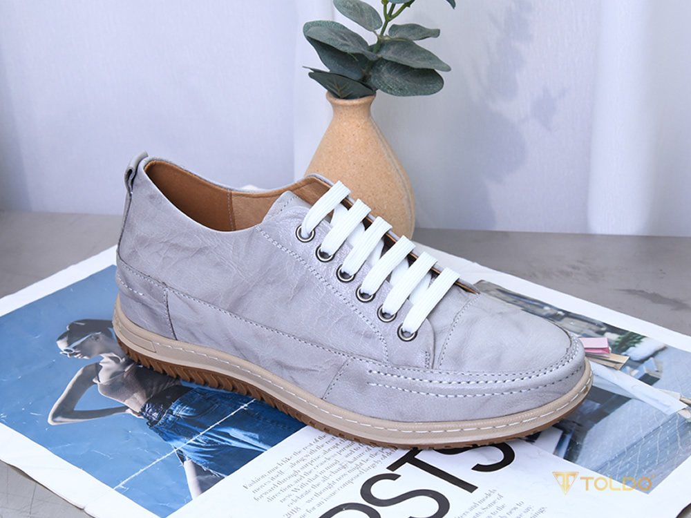 Giày cao 7cm thể thao đế khâu da thật