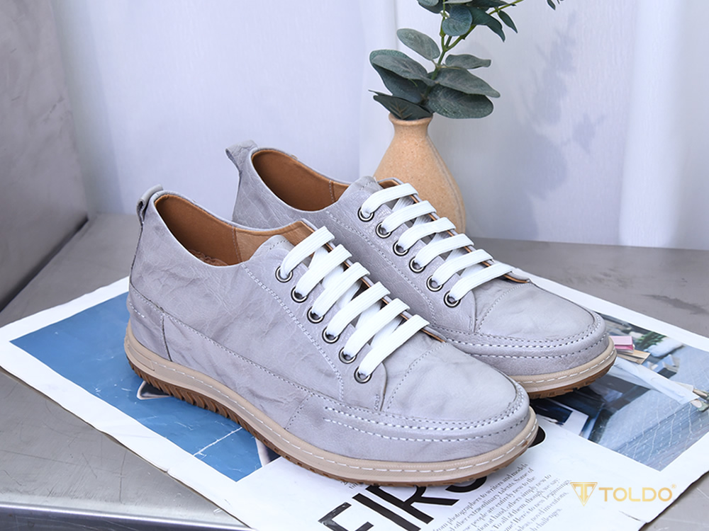 Giày cao 7cm thể thao đế khâu da thật