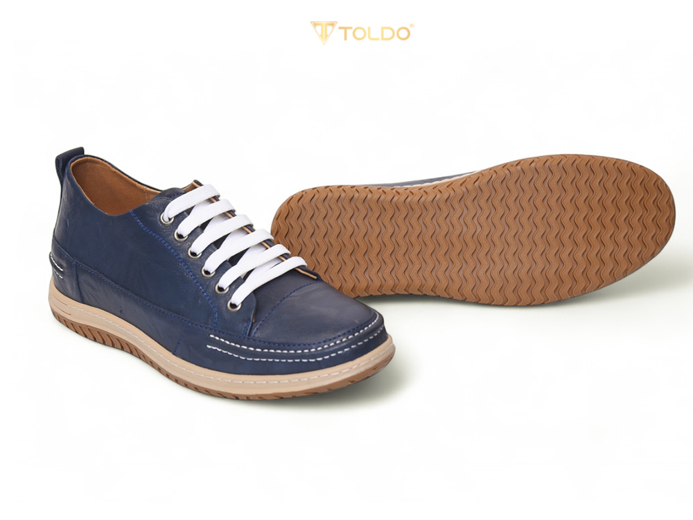 Giày cao 7cm thể thao đế khâu da thật 