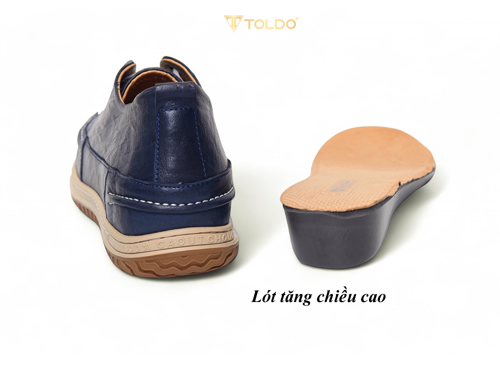 Giày cao 7cm thể thao đế khâu da thật 