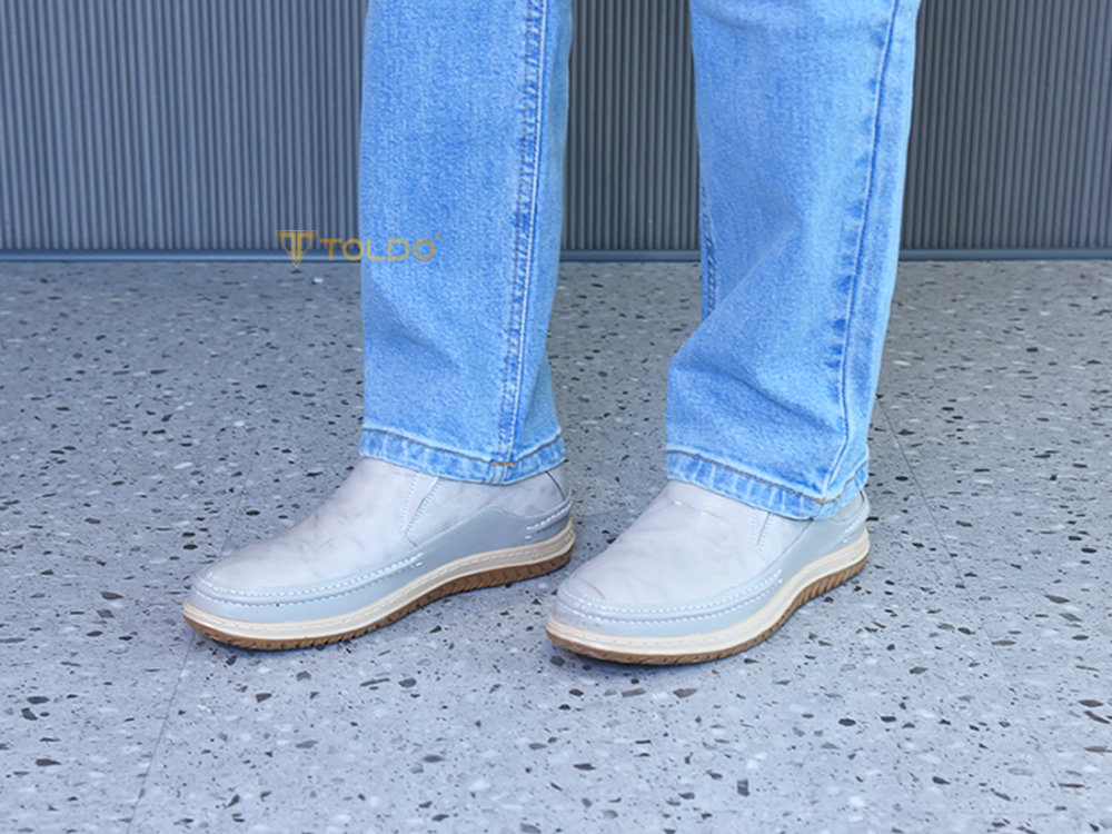 Giày cao nam 7cm đế khâu da thật