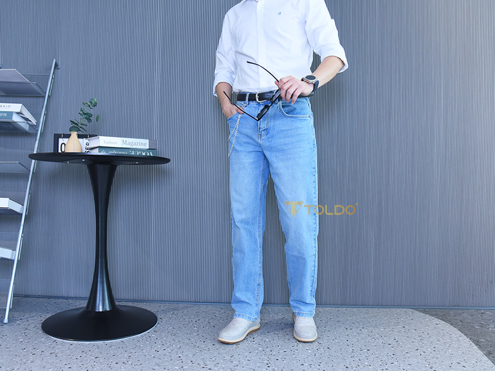 Giày cao nam 7cm đế khâu da thật