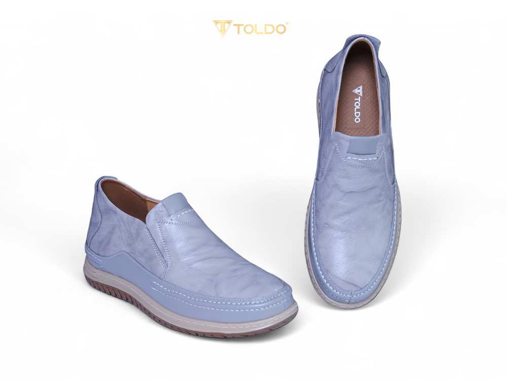 Giày cao nam 7cm đế khâu da thật