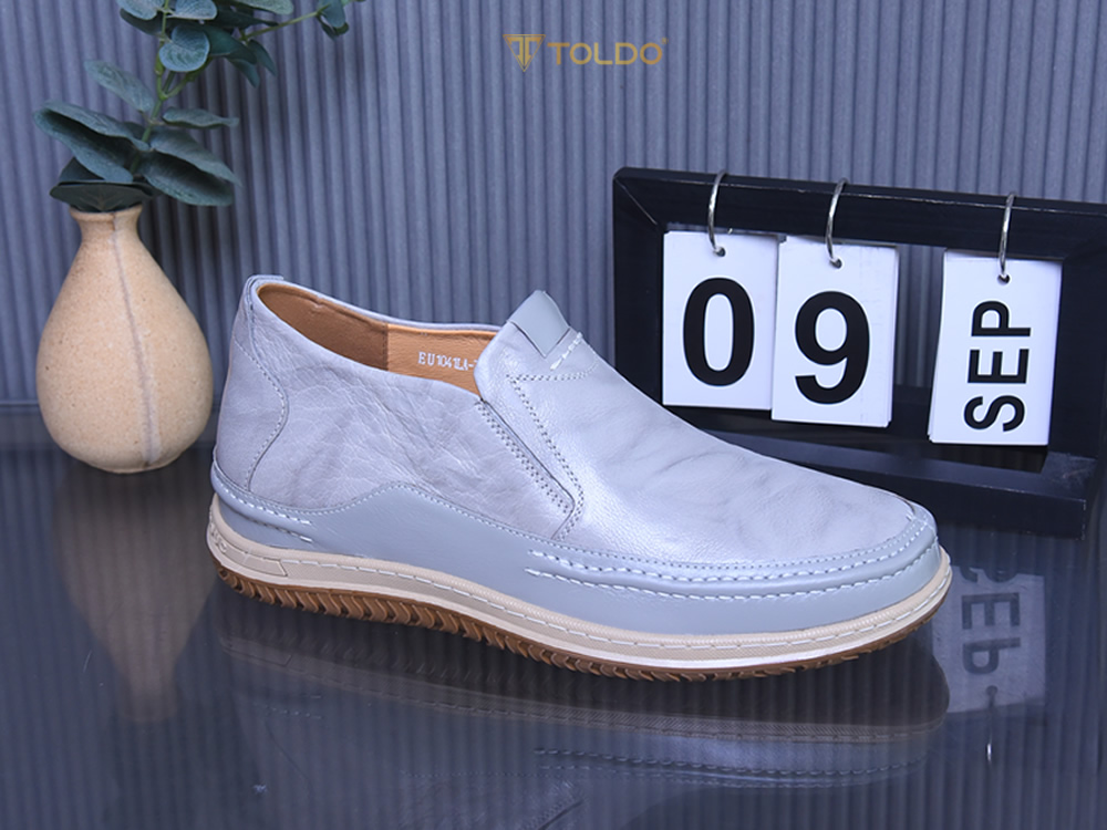Giày cao nam 7cm đế khâu da thật
