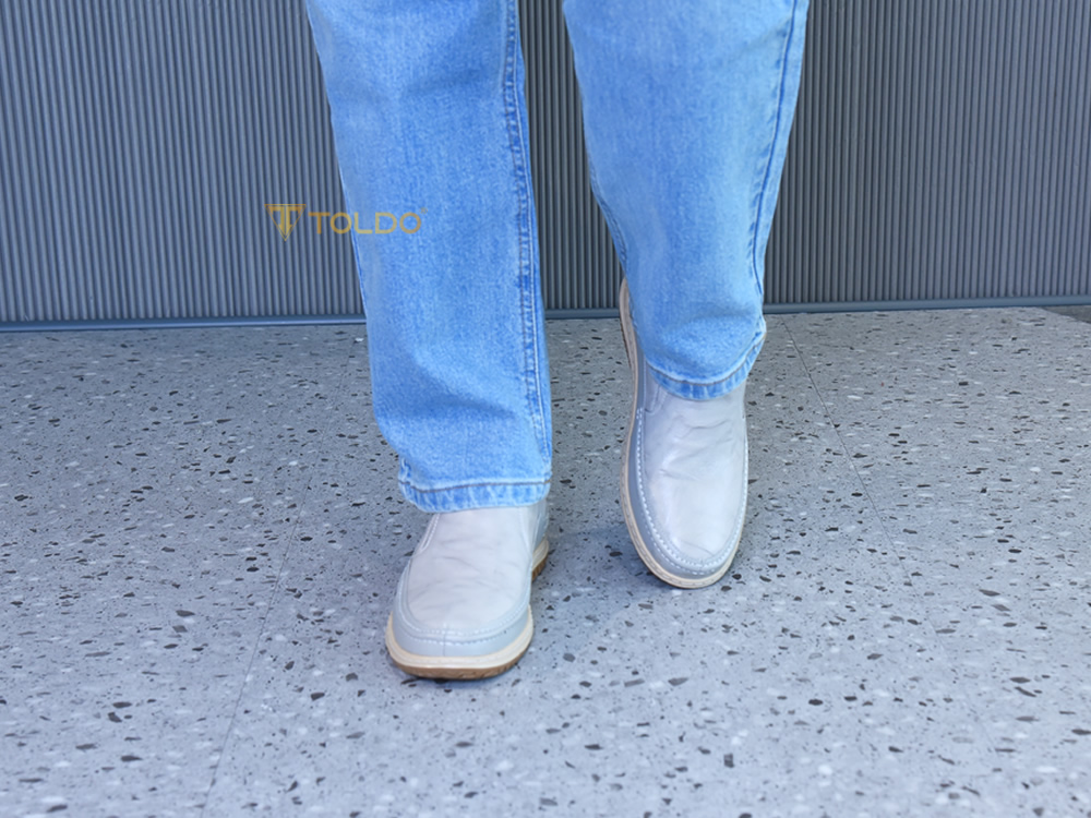Giày cao nam 7cm đế khâu da thật