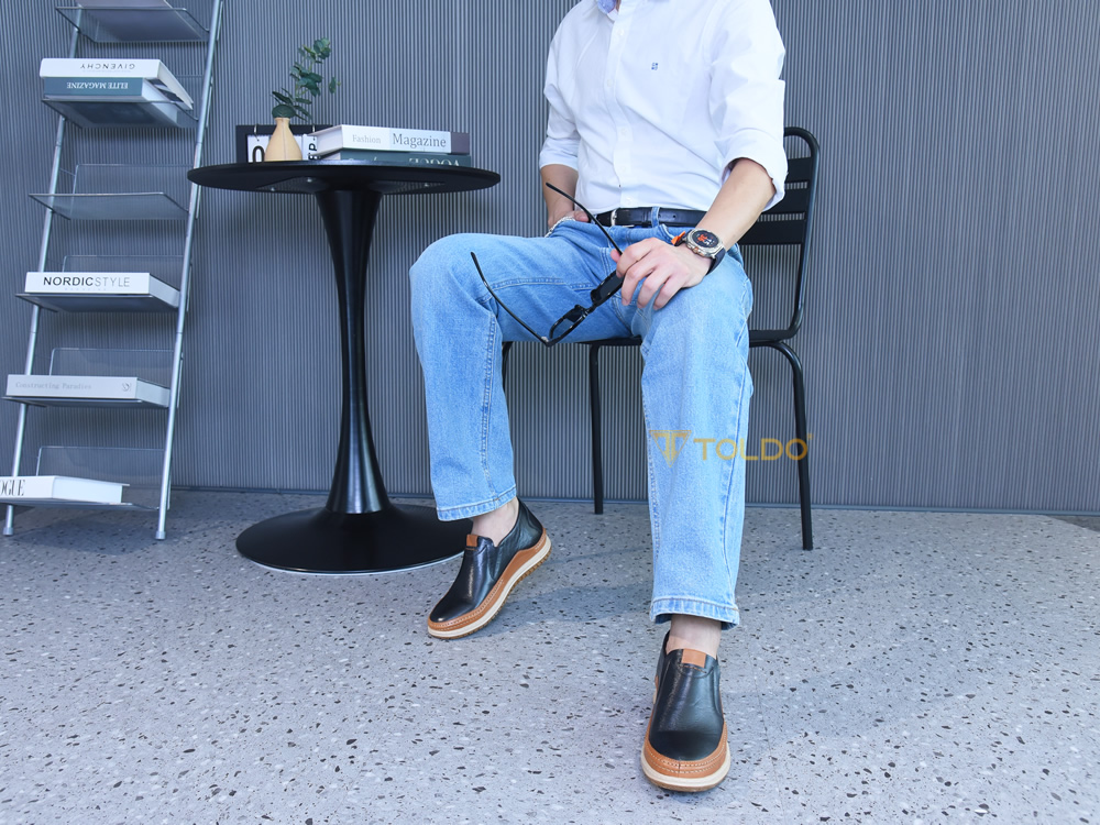 Giày cho nam tăng 7cm da thật