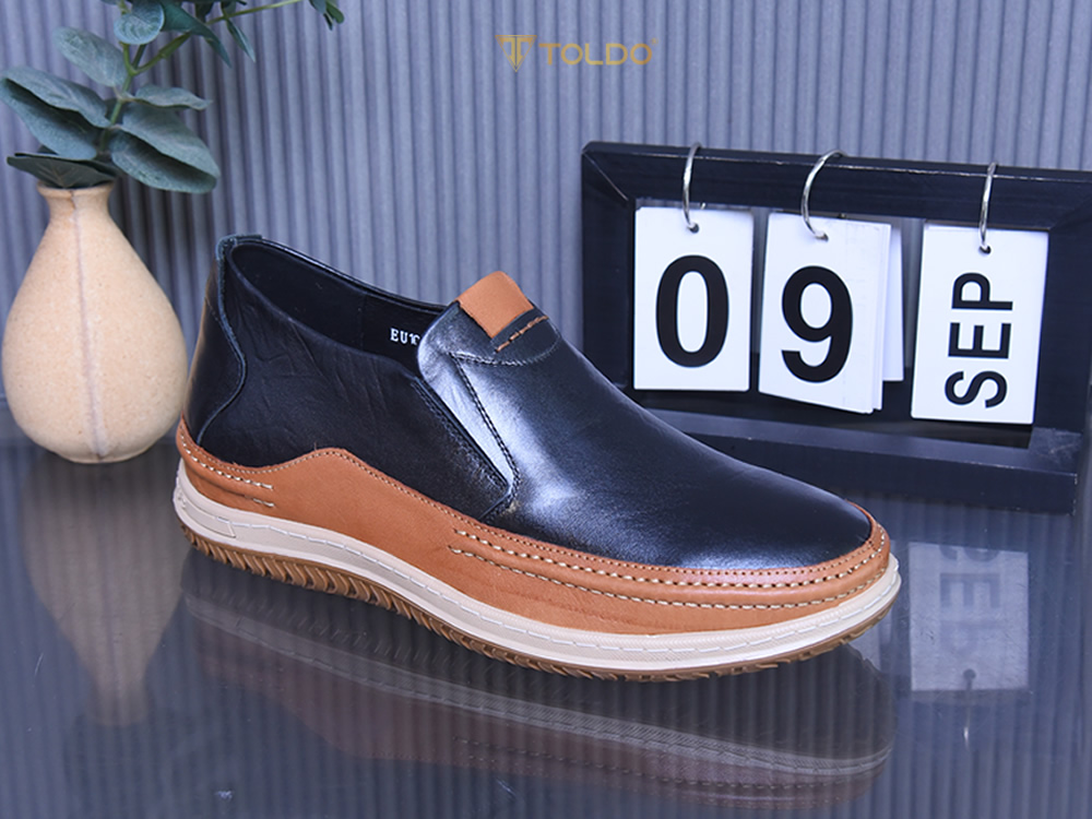 Giày cho nam tăng 7cm da thật
