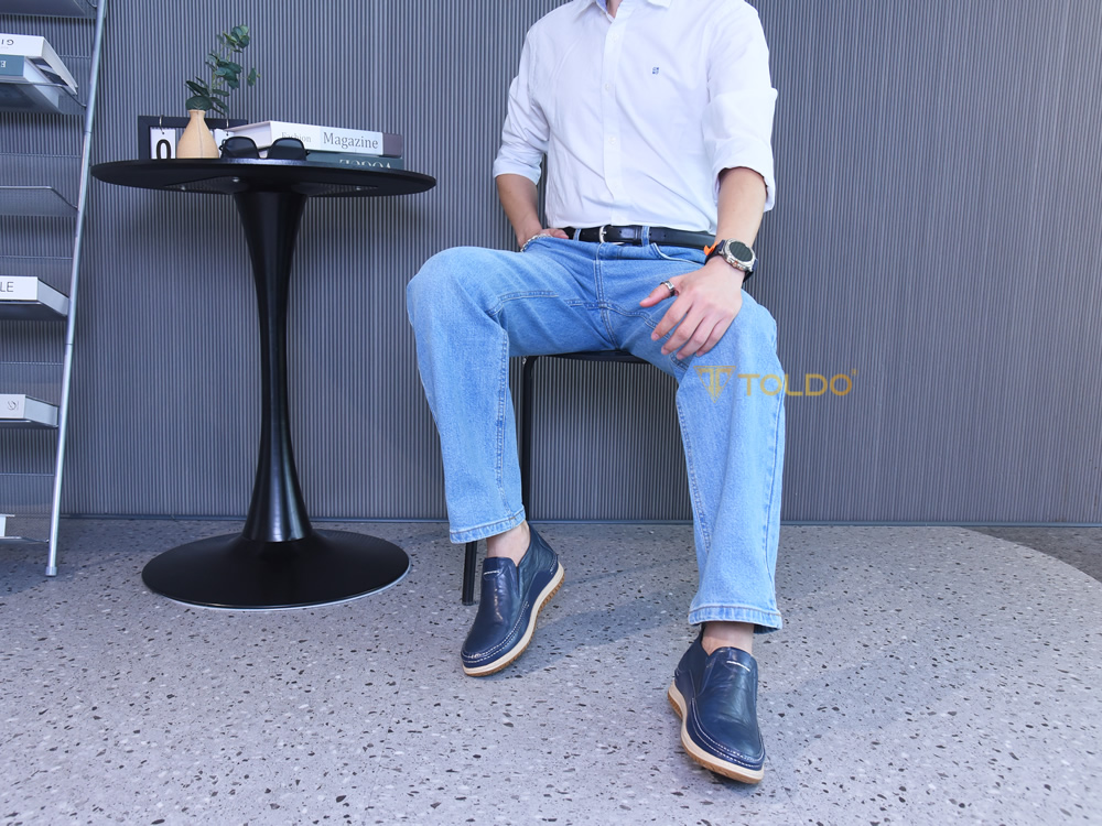Giày cao 7cm thể thao không dây