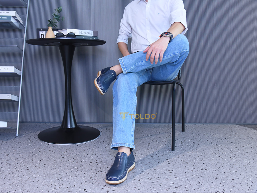 Giày cao 7cm thể thao không dây