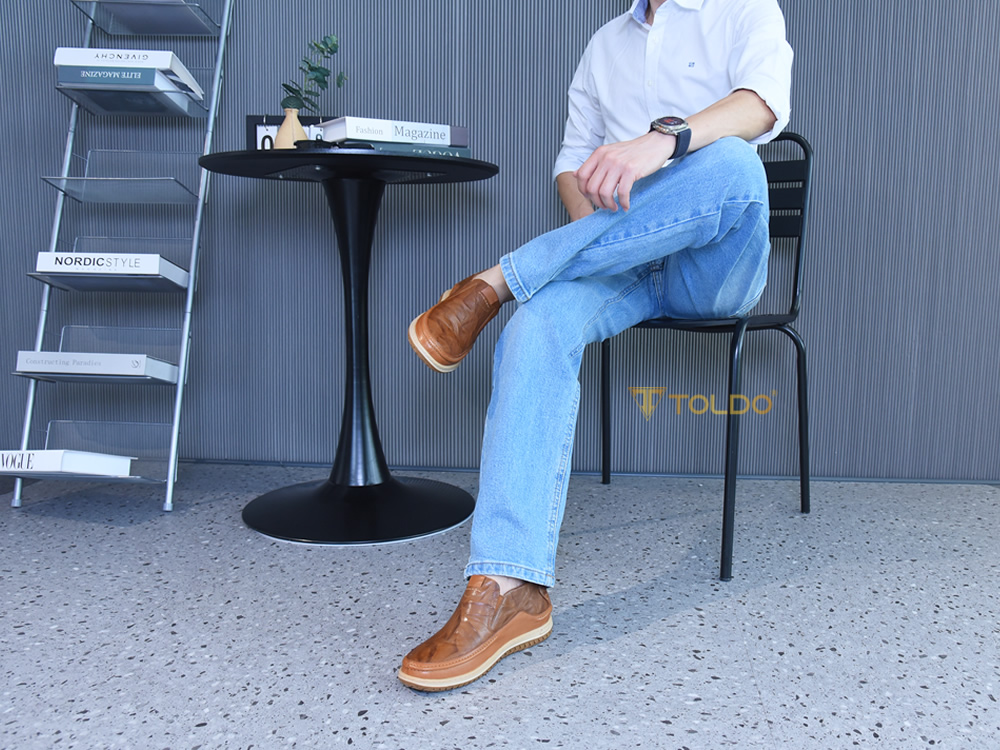 Giày cho nam cao 7cm da thật