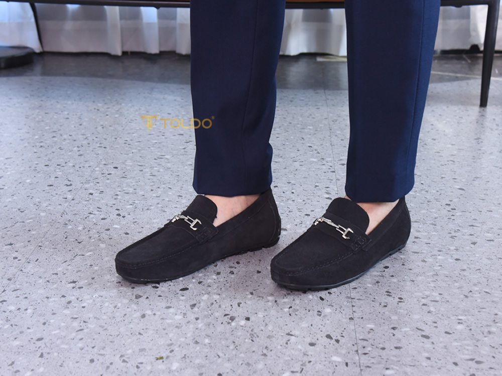Giày mọi tăng chiều cao 6cm da lộn