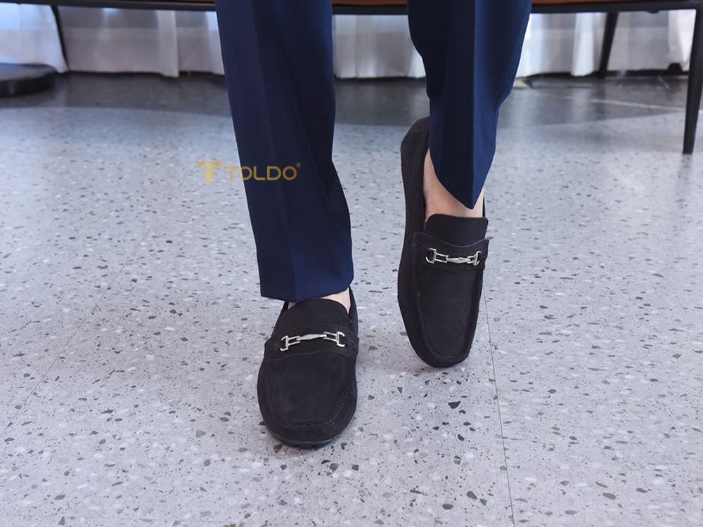 Giày mọi tăng chiều cao 6cm da lộn
