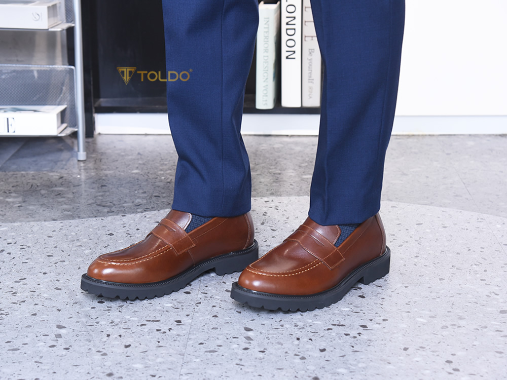 Giày cao nam 7cm đế eva siêu nhẹ