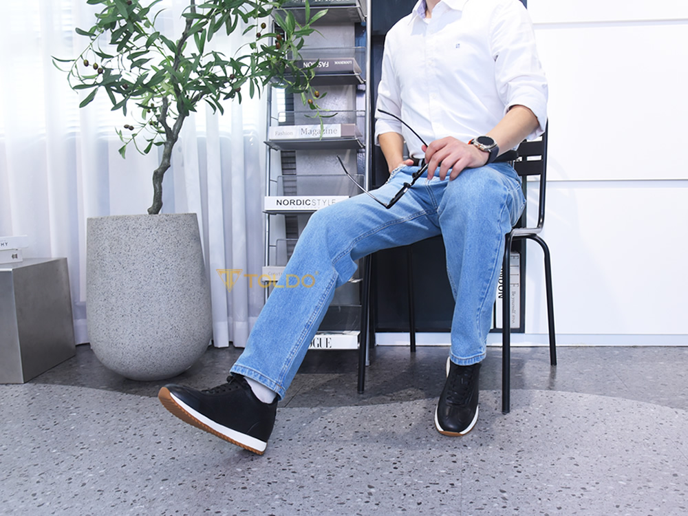 Giày cao nam 8cm cao cấp