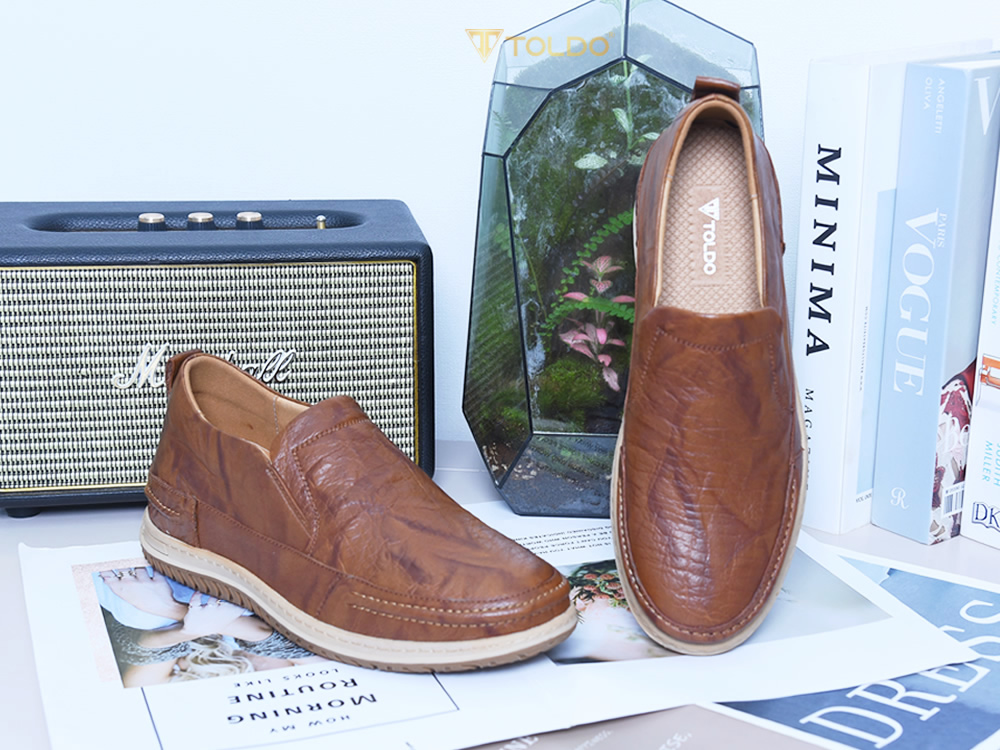 Giày cao 7cm da thật đế khâu