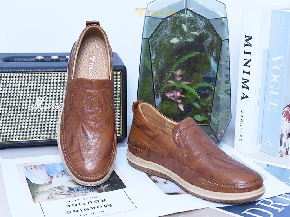 Giày cao 7cm da thật đế khâu