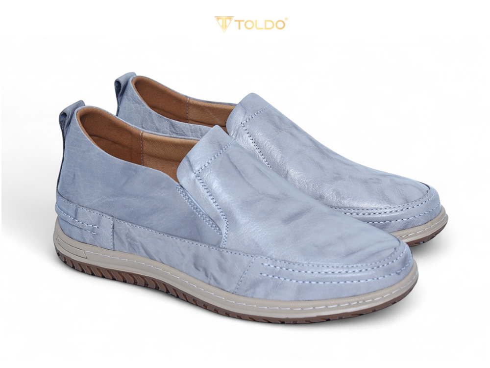 Giày cao 7cm đế khâu da bò thật