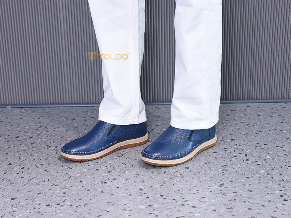 Giày cao 7cm da sần siêu nhẹ