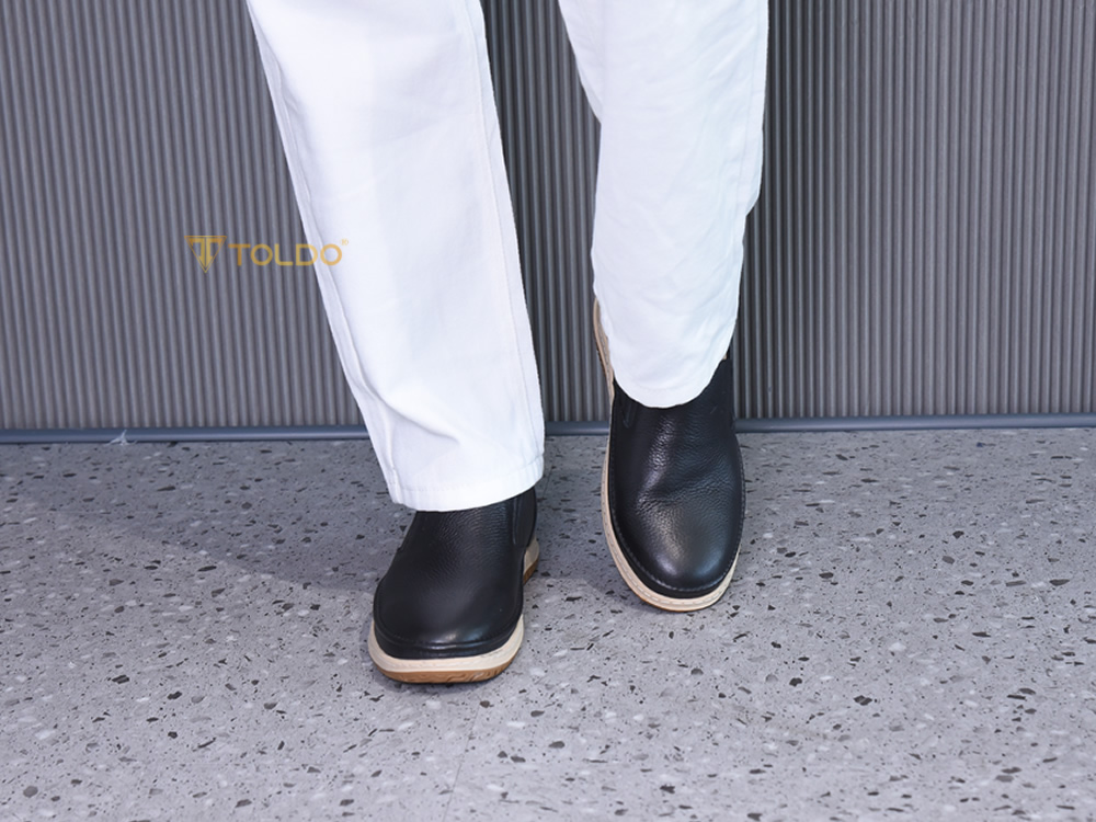 Giày cao 7cm đế khâu da bò thật