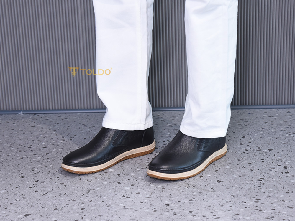 Giày cao 7cm đế khâu da bò thật