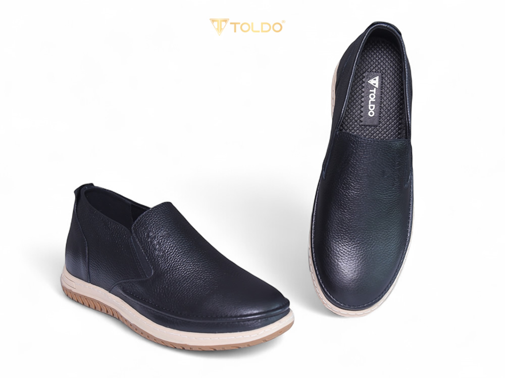 Giày cao 7cm đế khâu da bò thật