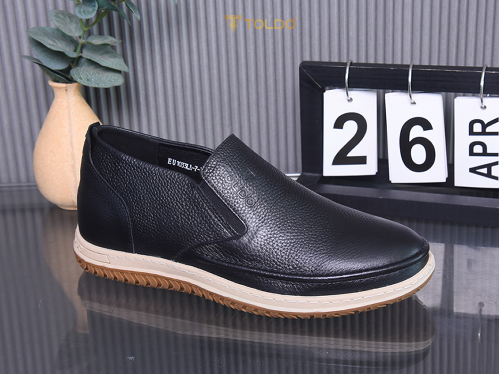 Giày cao 7cm đế khâu da bò thật