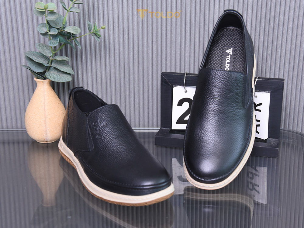 Giày cao 7cm đế khâu da bò thật