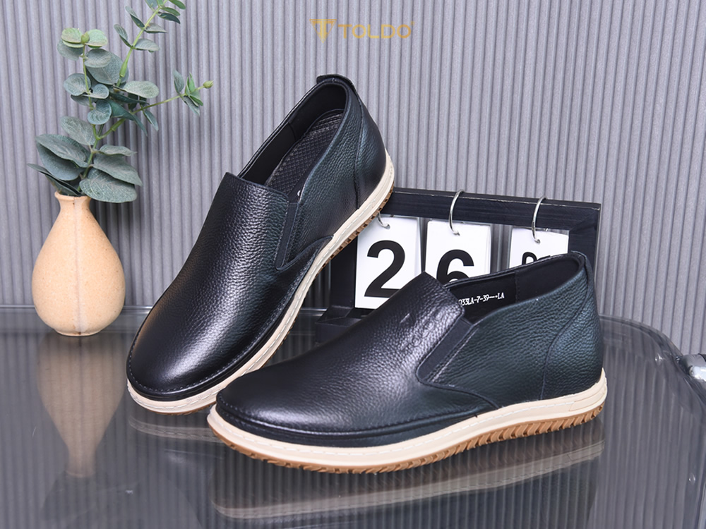 Giày cao 7cm đế khâu da bò thật
