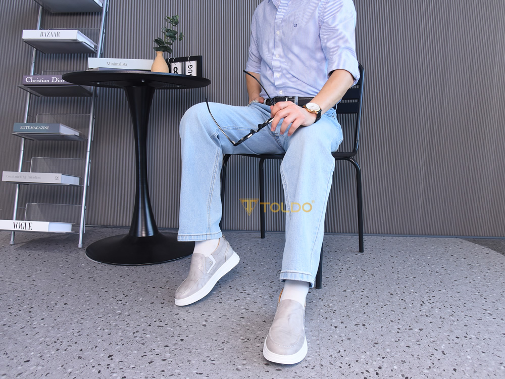 Giày thể thao nam cao 8cm đế khâu