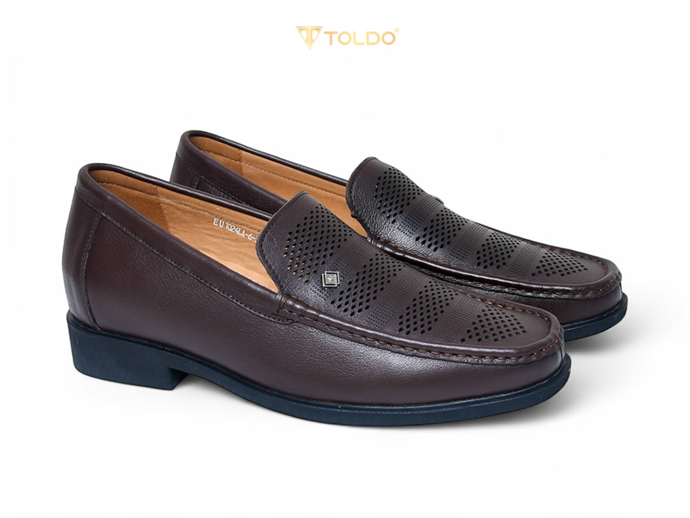 Giày cao nam 7cm thoáng khí đế khâu