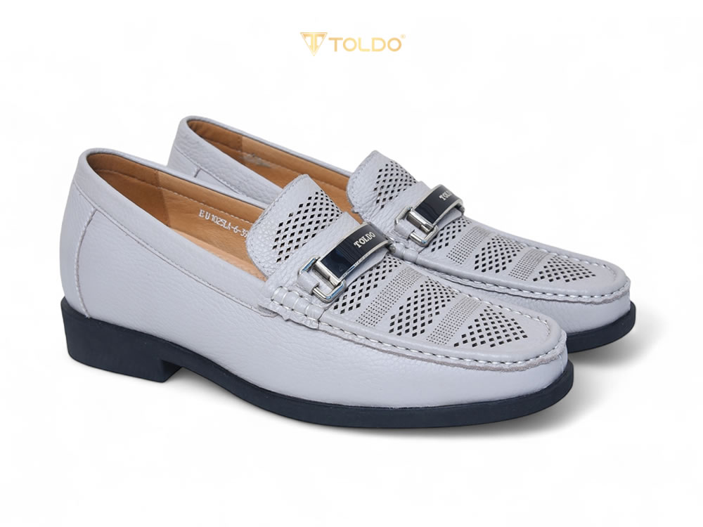 Giày nam cao 7cm thoáng khi đế khâu
