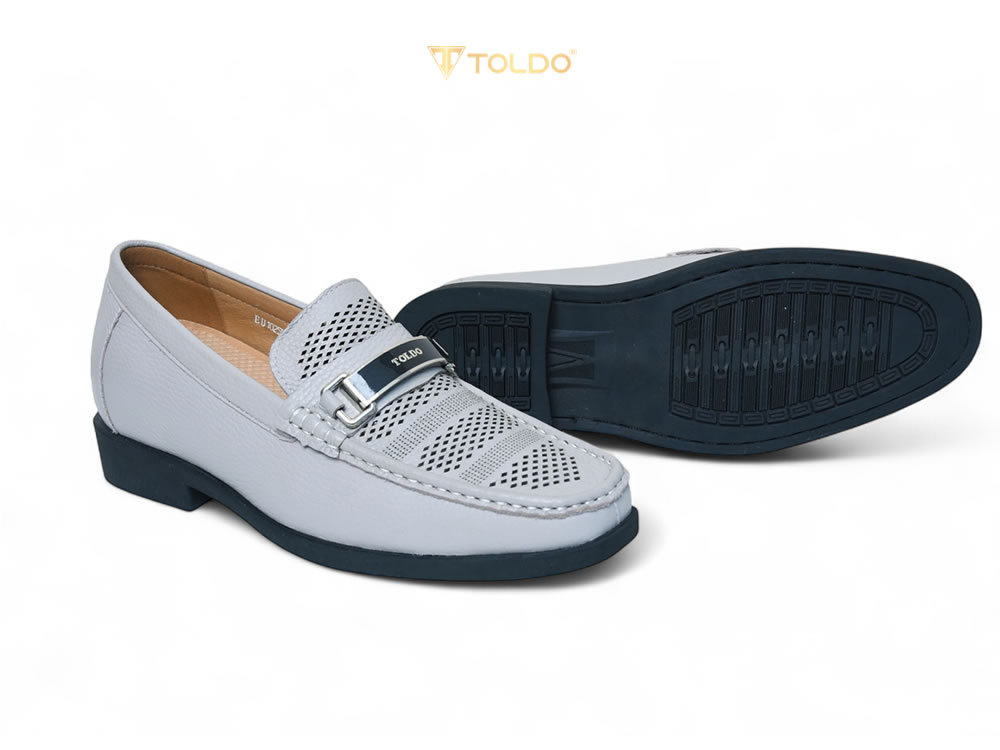 Giày nam cao 7cm thoáng khi đế khâu
