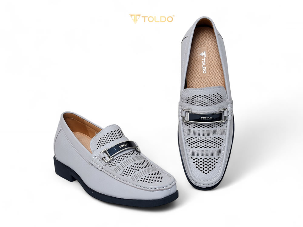 Giày nam cao 7cm thoáng khi đế khâu