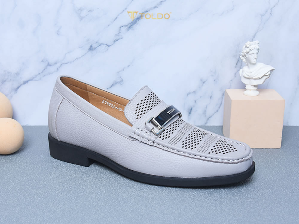 Giày nam cao 7cm thoáng khi đế khâu