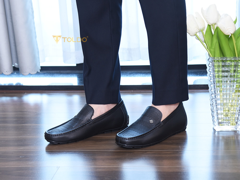 Giày mọi cao 6cm đục lỗ thoáng khí