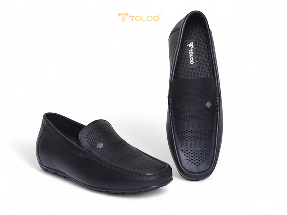 Giày mọi cao 6cm đục lỗ thoáng khí