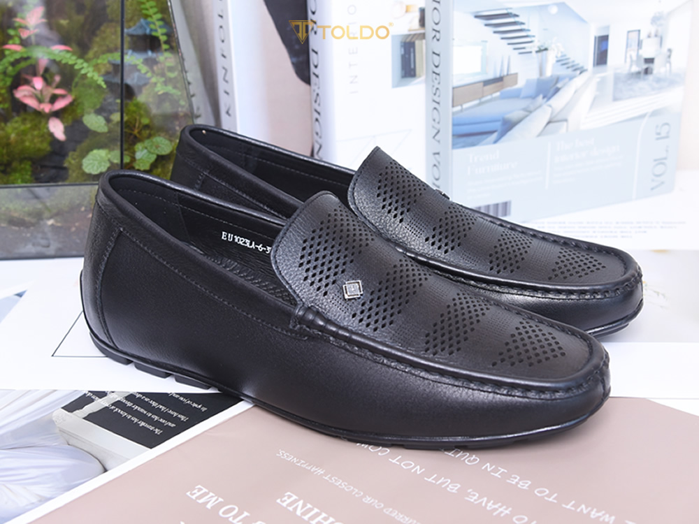 Giày mọi cao 6cm đục lỗ thoáng khí