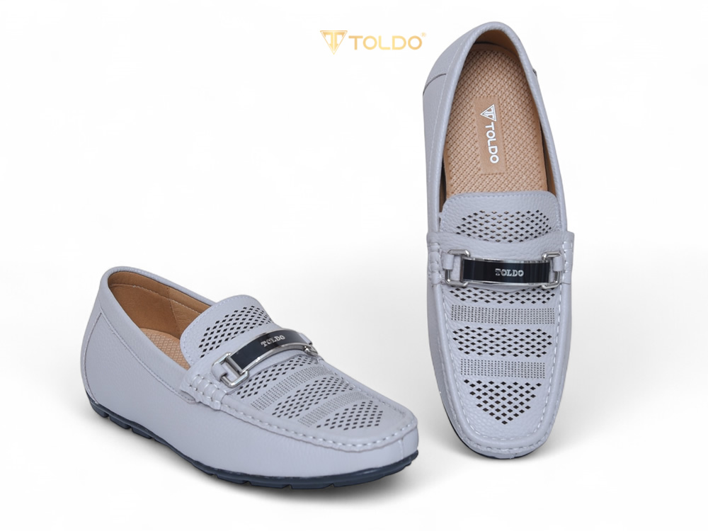 Giày mọi nam cao 6cm đục lỗ thoáng khí