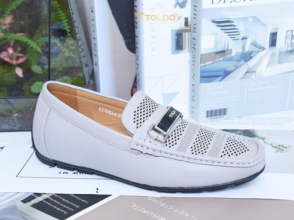 Giày mọi nam cao 6cm đục lỗ thoáng khí