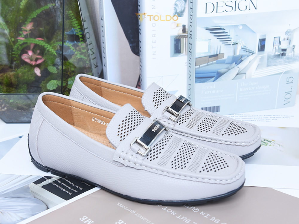 Giày mọi nam cao 6cm đục lỗ thoáng khí