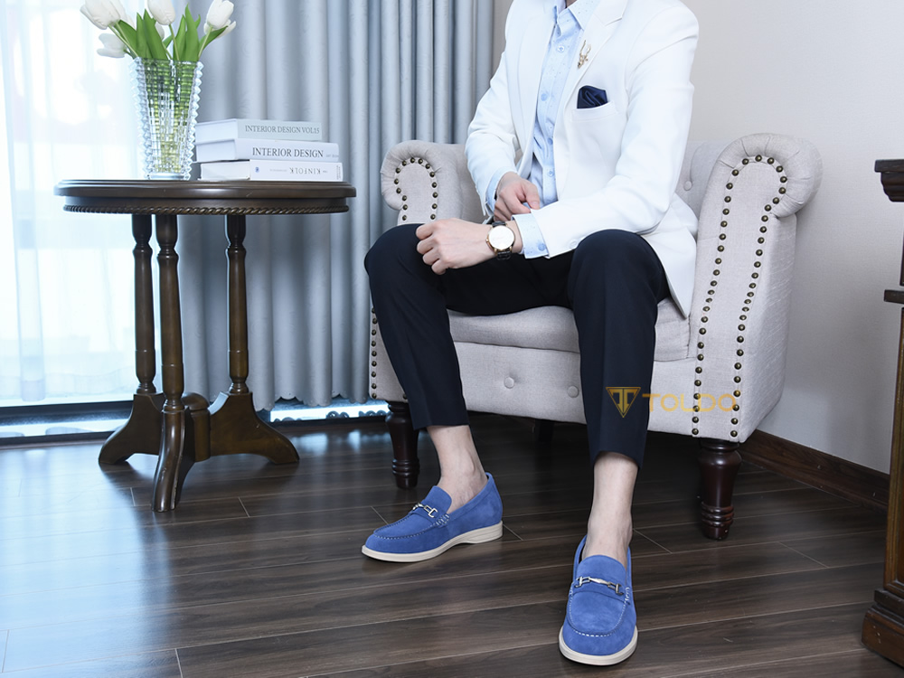 Giày cao 6cm da mềm màu nâu