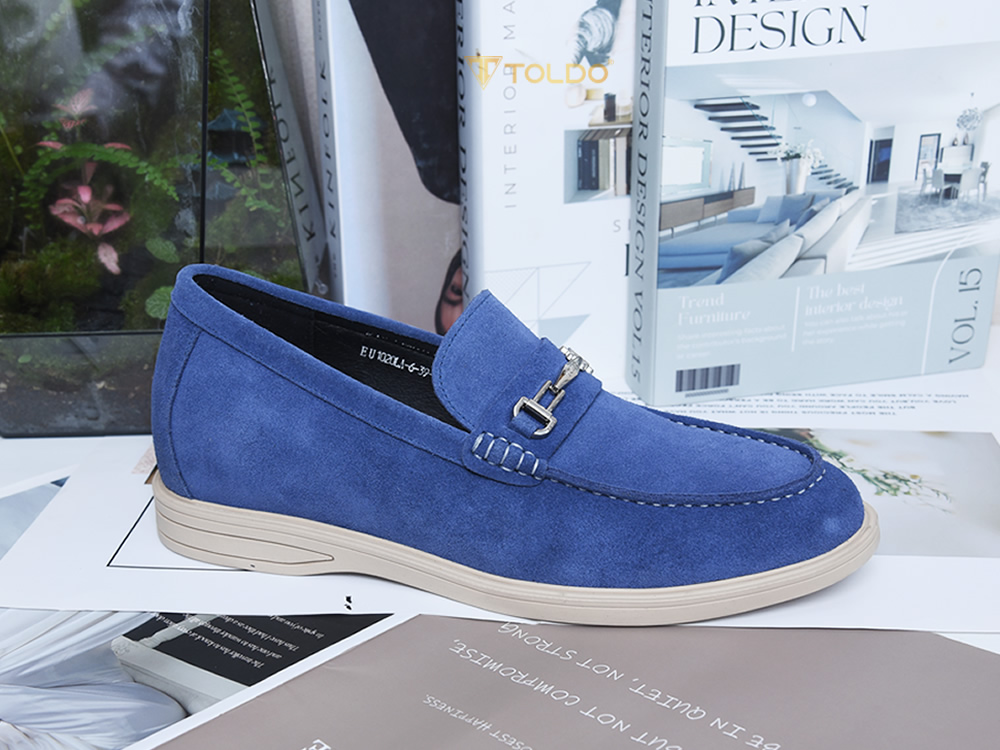 Giày cao 6cm da mềm màu nâu