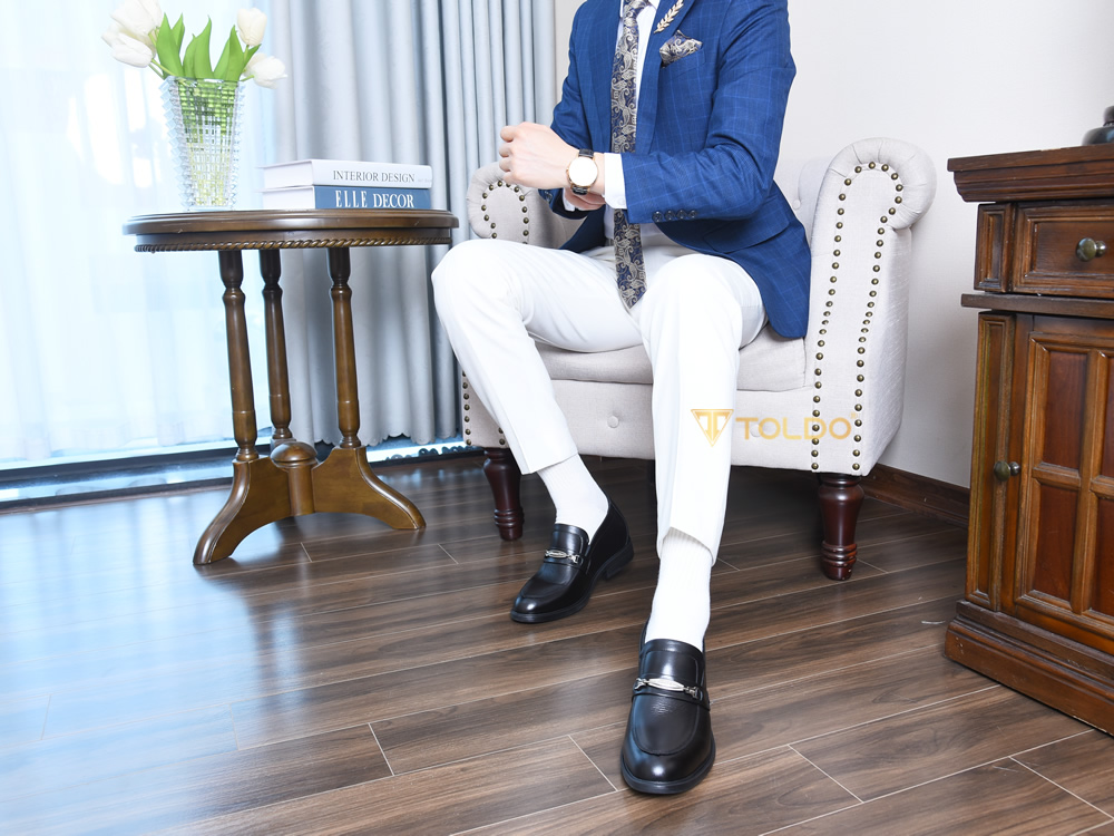 Giày cao 8cm cho nam da thật