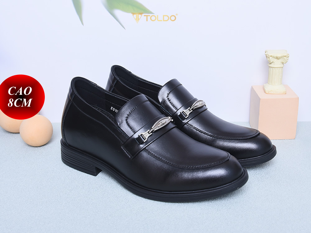 Giày cao 8cm cho nam da thật