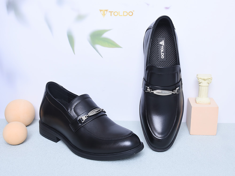 Giày cao 8cm cho nam da thật