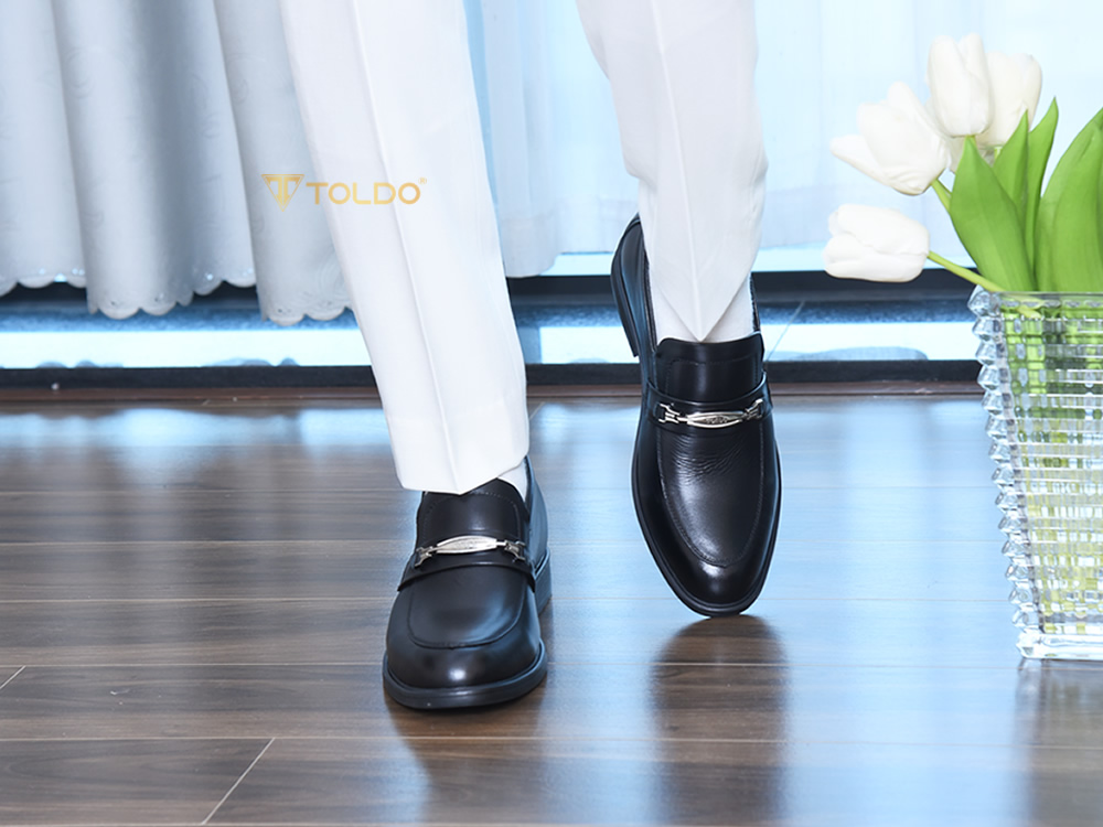 Giày cao 8cm cho nam da thật