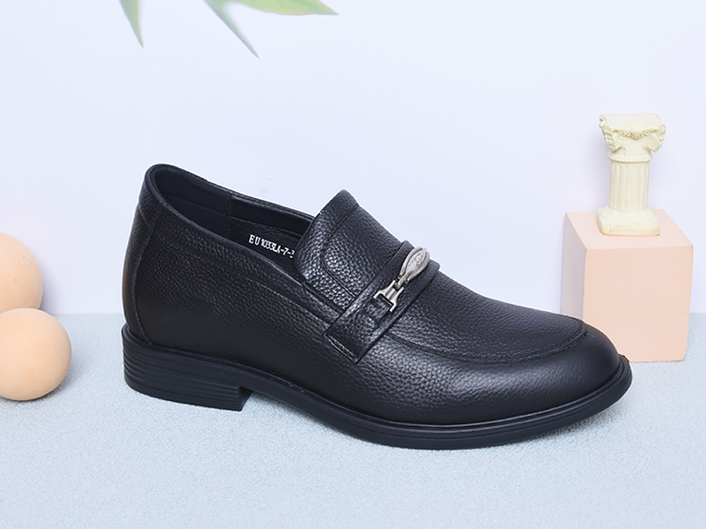 Giày cao nam 8cm da sần đế khâu