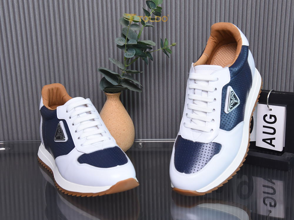 Giày tăng 8cm thể thao nam da thật