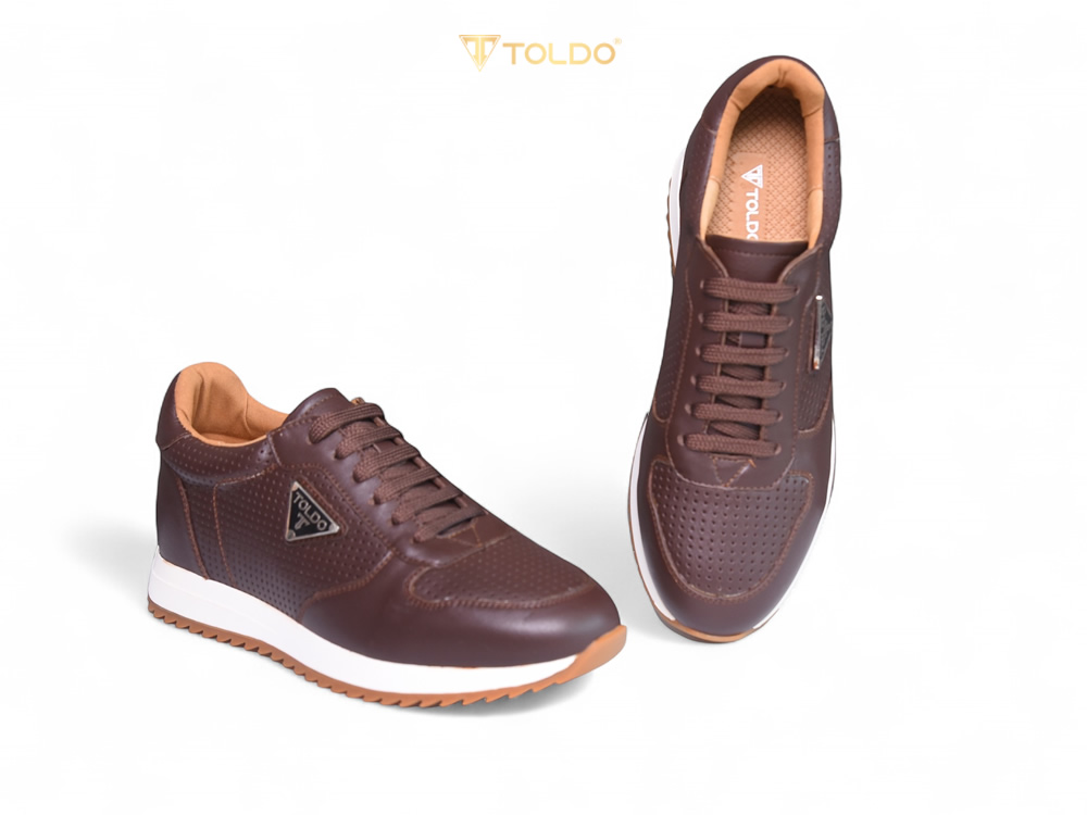 Giày nam cao 8cm thể thao da thật